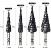 YMJOGGUE HSS-Co M35 Triple Blade Step Drill for Stainless Steel