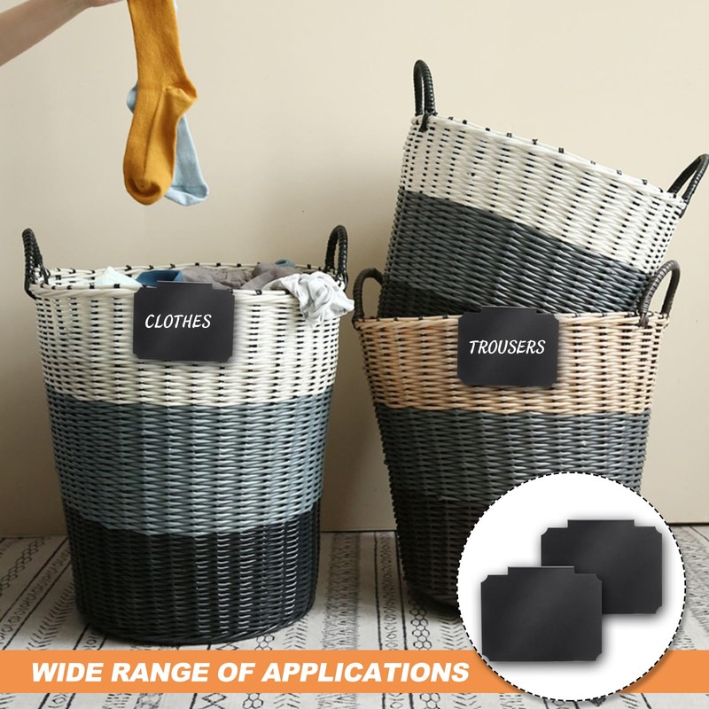 Label Holder Clip Pack of 12 Basket Labels Clips Black