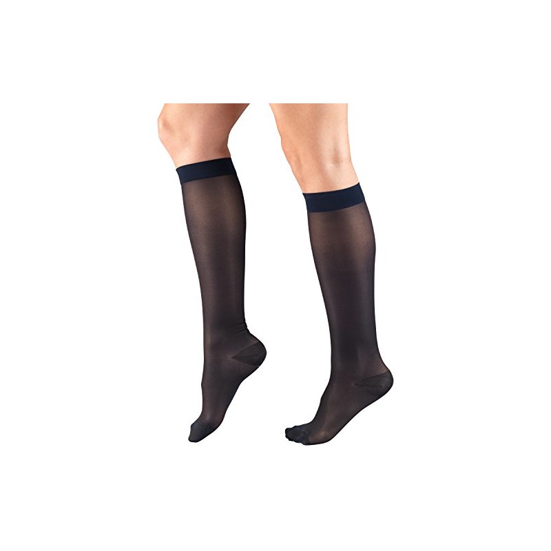 Truform Sheer Compression Stockings, 15-20 Mmhg, Women's Knee High Length,