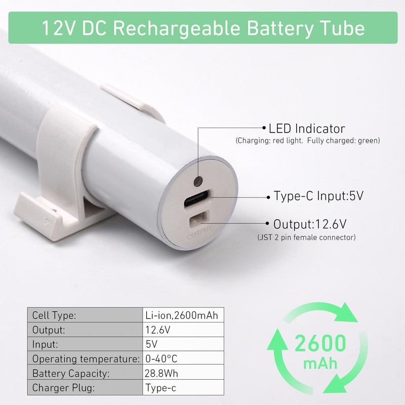 Rollerhouses 12.6V Lithium Ion Rechargeable Pack Wand - Power and