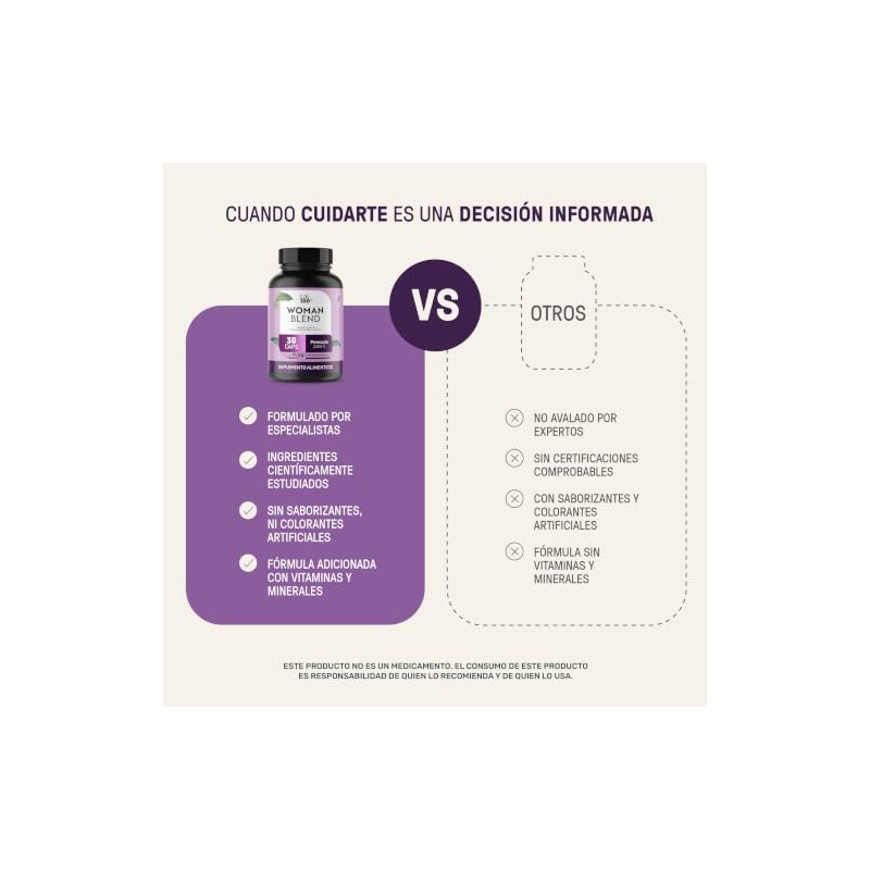 Life 360 Woman Blend Multivitamínico Mujer Colágeno Cápsulas
