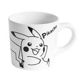 Kaneshotouki 25363 Pokémon Pikachu New Water Repellent Mug, Approx. 9.2 fl oz (260 ml), White