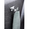 WENKO Turbo-Loc Duo Genova Shine Wall Hook, Decorative Double Bathroom
