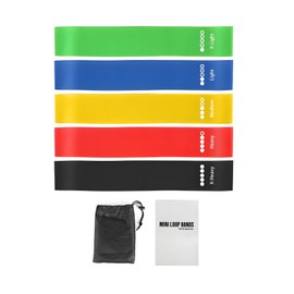 Resistance Bands Exercise Bands for Working Out Elastic Resistance Loop for Home Fitness Flexible Bands for Yoga Pilates Stretching Indoor & Outdoor Physical Therapy (Colorful)