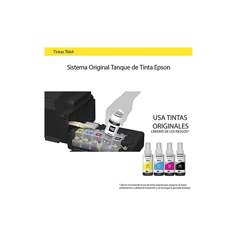 Epson Ecofit Botellas de Tinta Color Negro T664 2 Unidades