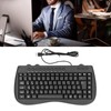 USB Keyboard Durable Plastic 87 Keys KB‑301B Keypads General Ergonomically