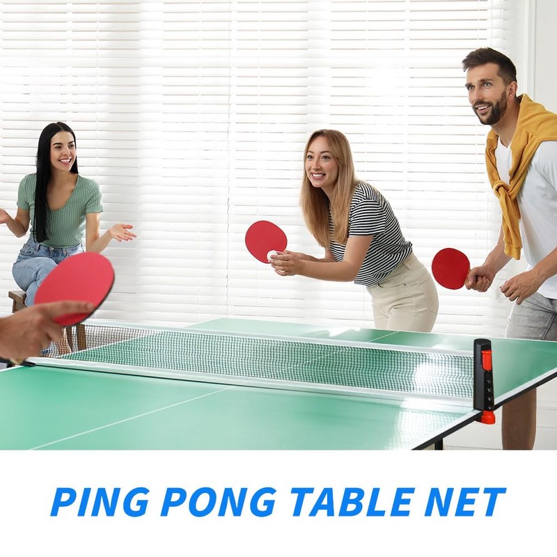 Flintronic Retractable Ping Pong Net, Portable Table Tennis Net Rack,