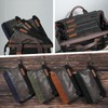 WELKINLAND 12-Inch Waxed Canvas Tool Pouches, 4PCS-Set Clear Tool Pouch,