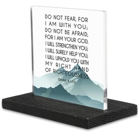 Inspirational Scripture Gifts for Women, Bible Verse Decor Gifts for Prayer Coworkers Employees Friends, Encouragement Christmas Gifts Mom Coworker Sister Faith Based Desk Decor Plaque-DX283