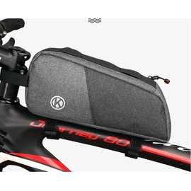 YongXiangPeng Bike Bag,Waterproof Bicycle Frame Bags Detachable Top Tube Bag Bike Controller Bag Large Capacity Accessories for Mountain Bike,Bike Conversion Kit(Grey)