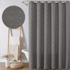 Chyhomenyc Diamo Grey Shower Curtains for Bathroom, Soft Lightweight Jacquard