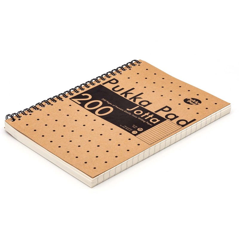 Pukka Pad, A5 Kraft Jotta Notebooks – Pack of 3