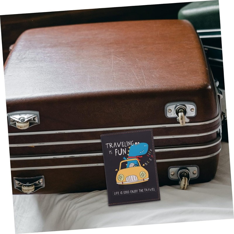 COLLBATH Cartera para Niño, Funda para Pasaporte de Viaje en