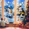 AivaToba 9 Stück Fensterbilder Weihnachten Schneemann Schneeflocken Weihnachtsdeko Fenster Wiederverwendbar