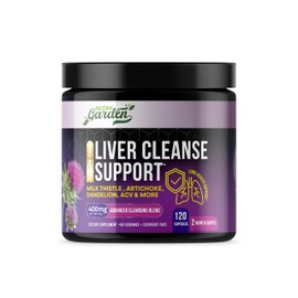 Nutra Garden Advanced Liver Cleanse & Detox Support – 80% Silymarin Milk Thistle, Artichoke, Dandelion, Beet Root & More – Excipient-Free | Made in USA 120 Capsules | Vegan | Non-GMO | Gluten-Free