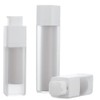 2pcs Square Essence Dispensers Frosted Airless Pump Bottles - Plastic