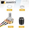 sourcing map 6 Pack WH148 Potentiometer 20K Ohm Single-Joint Variable