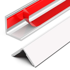 ‎Frychee Pure White Wall Corner Protector, Walls Edge Protector,Self-Adhesive Wall Corner Guards,PVC Double Side Edge Protector, Furniture Stairs Guard (2PCS, 149cm/59in)