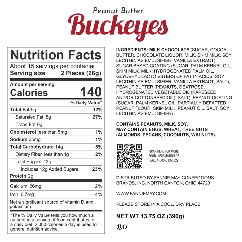 Fannie May, Milk Chocolate Candy, Peanut Butter Truffles, Gift Box,