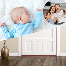 EUBSWA Room Door Seal Brown 15 m Door Seal Door Weather Strip Against Draughts Door Rubber 4 mm Groove Width 7 mm Groove Depth 12 mm Rebate