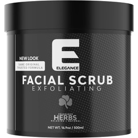 ELEGANCE GEL Elegance Facial Scrub, Mixed Herbs, 17.6 oz