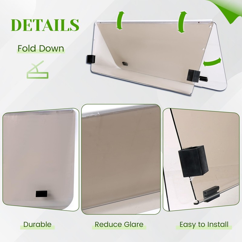 HECASA Tinted Windshield Compatible with 2000.5-Up Club Car DS Golf