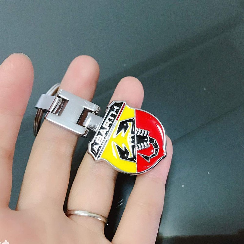 For FIAT Abarth 500 Metal Auto Accessions Universal Car Keychain