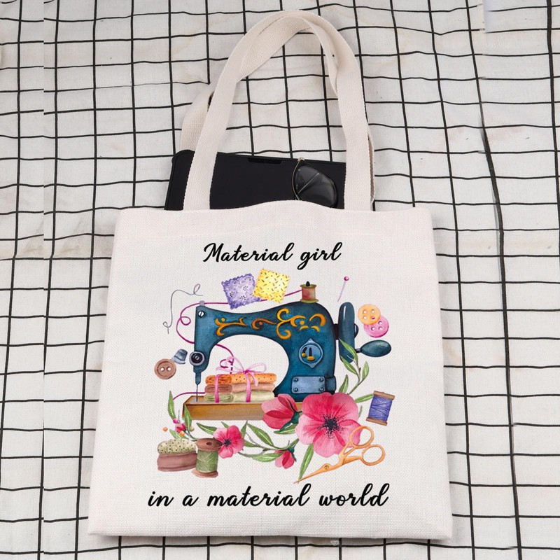 JTOUK Sewing Tote Bag Sewing Lover Gift Tailors Sewing Lovers