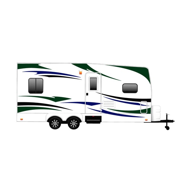 RV, Trailer Hauler, Camper, Motor-Home Large Decals/Graphics Kits 24-k-8