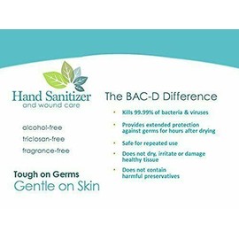 BAC-D FOAM Hand Sanitizer BAC-D (Eleiminates 99% of Gems) 1.7 Oz Each (3 Pack)