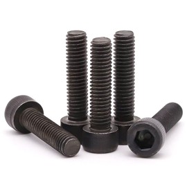 M10-1.5 x 50mm (10 Pack) Alloy Steel Socket Head Cap Screws Grade 12.9 Black Oxide Finish Full Thread