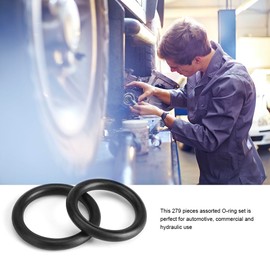 279Pcs/Kit 18 Sizes Metric Rubber O-ring Assortment Kit Hydraulic Plumbing Gaskets Seal Set