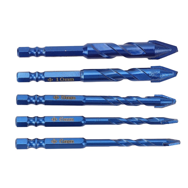 5Pcs Crooked Head Eccentric Drill Special High Strength Twist Bit