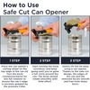 Deiss Pro Heavy Duty Can Opener Manual Smooth Edge, Handheld