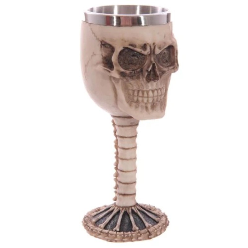 Puckator Decorative Skull and Spine Goblet - Skulls And Bones