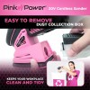 Pink Power 20V Cordless Handheld Wood Detail Sander w/ Battery