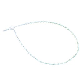 CINCHOS PLÁSTICOS TIPO CANDADO ESTRIADO PARA ETIQUETAS DE ROPA | 7" | 1,000 PZAS TRANSPARENTE