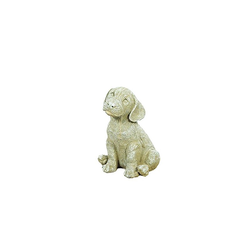 Solid Rock Stoneworks Sad Puppy Stone Statue 9in Tall Desert