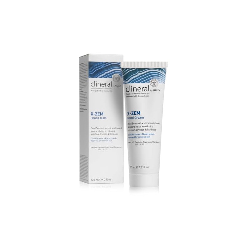 AHAVA Clineral X-Zem Hand Cream, 4.2 Fl Oz