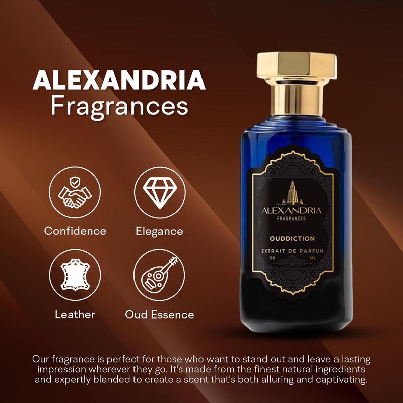Alexandria Fragrances Ouddiction Perfume - Premium Parfum with Rich Oud