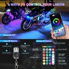 16Pods Motorcycle LED Lights Kits with Brake Turn Signal, Motorcycle