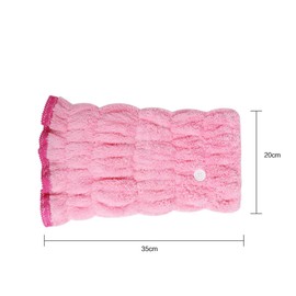 Baluue Bath Head Wrap Hair Drying Towel Absorbent Dry Hair Cap Shower Puff for Gym Home Travel Random Color