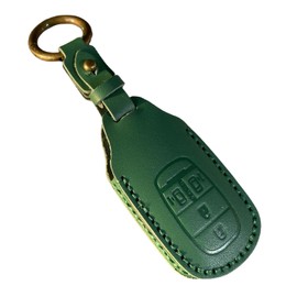 [ZANEKO] N-BOX Custom JF5 JF6 Key Case Compatible Honda N-BOX JF5 JF6 New Step Wagon Key Cover Vezel Civic ZR-V Smart Key Genuine Leather, green