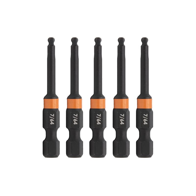 Ball-End Hex 7/64" Impact Driver Bit - Railer Allen Wrench