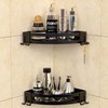 Bakzon Corner Shower Caddy, Shower Shelf Corner No Drilling Bathroom