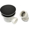 Noir Black Shower Waste | Fast Flow 90mm | Fast Flow | 40mm Trays | Black | Suits Low Profile Trays