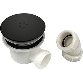 Noir Black Shower Waste | Fast Flow 90mm | Fast Flow | 40mm Trays | Black | Suits Low Profile Trays