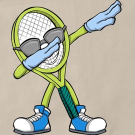 CafePress Tennis Player Dabbing Tennis Racket Tennis Kitchen Apron with Pockets, Grilling Apron, Baking Apron