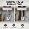 6 Pack Black Pipe Sleeve for to Cover Exposed Plumbing,15mm