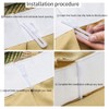 Kuasting 30 pcs Adjustable Curtain Hooks Plastic Toughness Depth Pinch